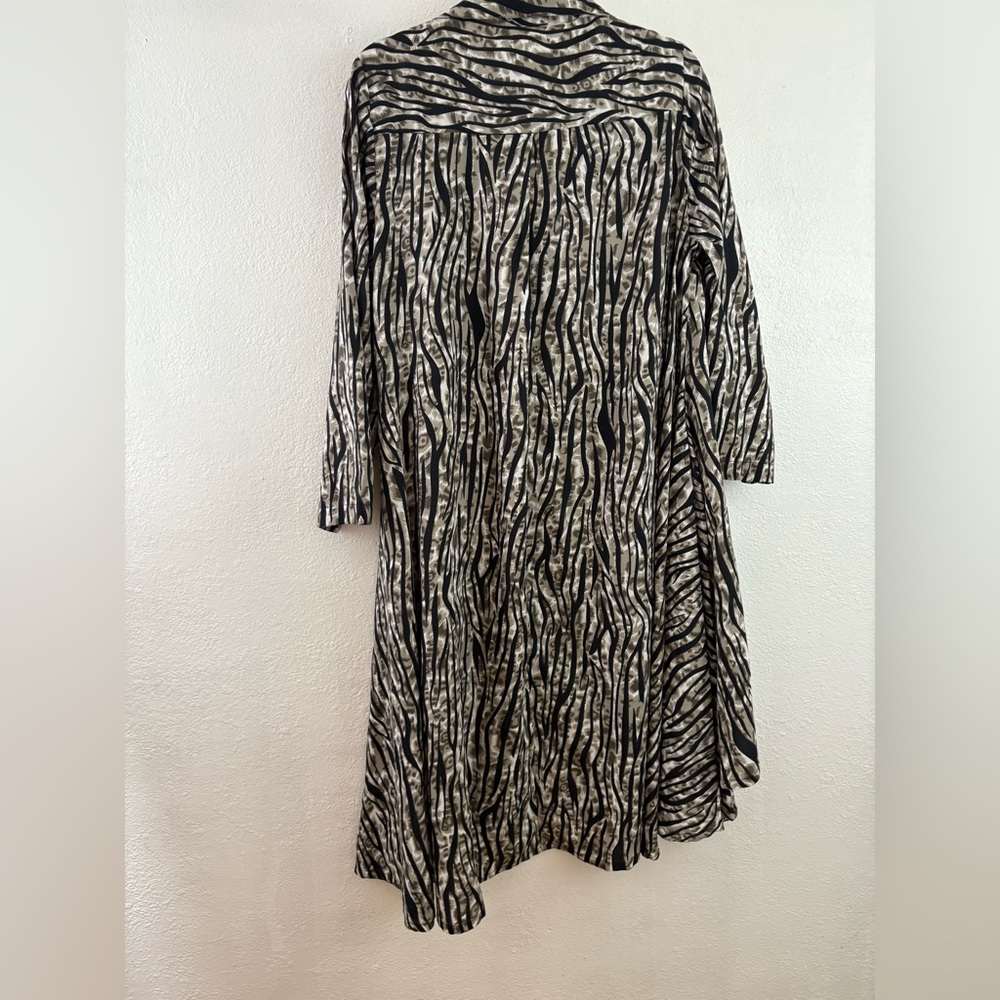 Step in Style asymmetric lagenlook tunic with a patchwork print size M - Picture 6 of 8